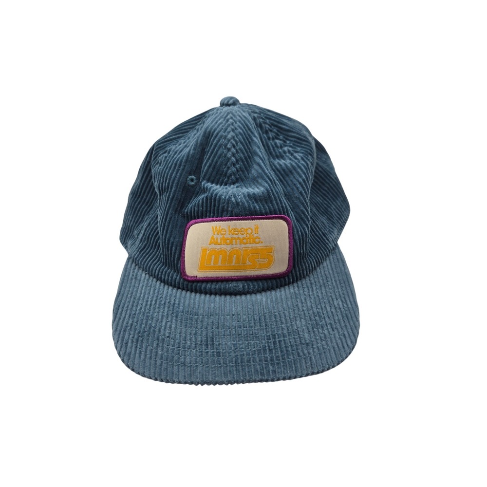 Lumineers Hat Mens OSFM Blue Corduroy We Keep It Automatic Strapback Cap 2025
